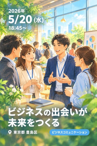 ビジネスの出会いが未来をつくる