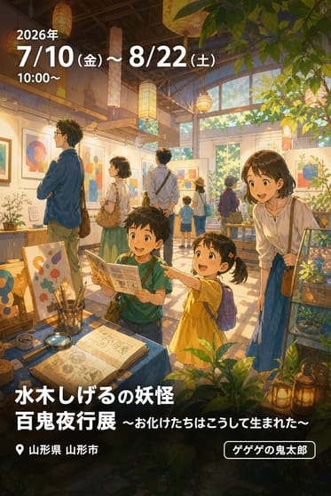水木しげるの妖怪 百鬼夜行展 〜お化けたちはこうして生まれた〜