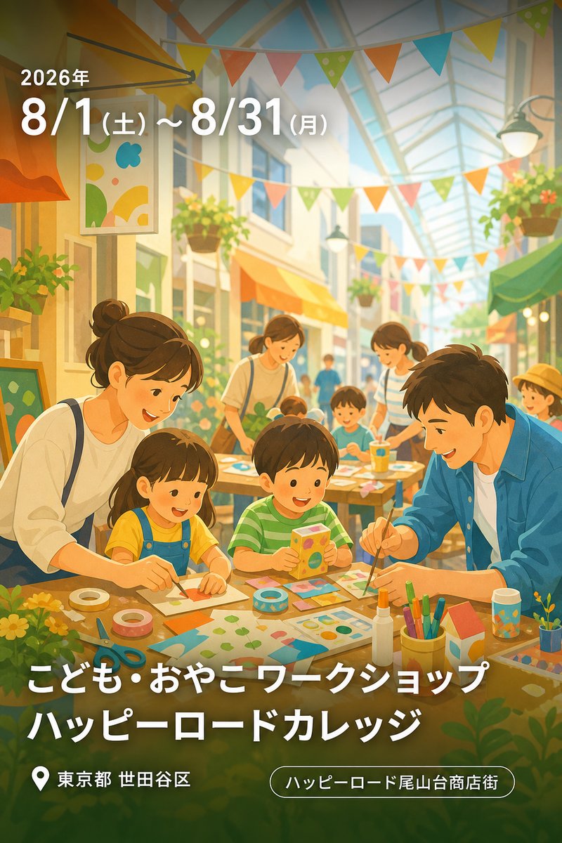 こども・おやこ ワークショップ ハッピーロードカレッジ