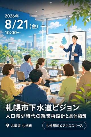 札幌市下水道ビジョン｜人口減少時代の経営再設計と具体施策