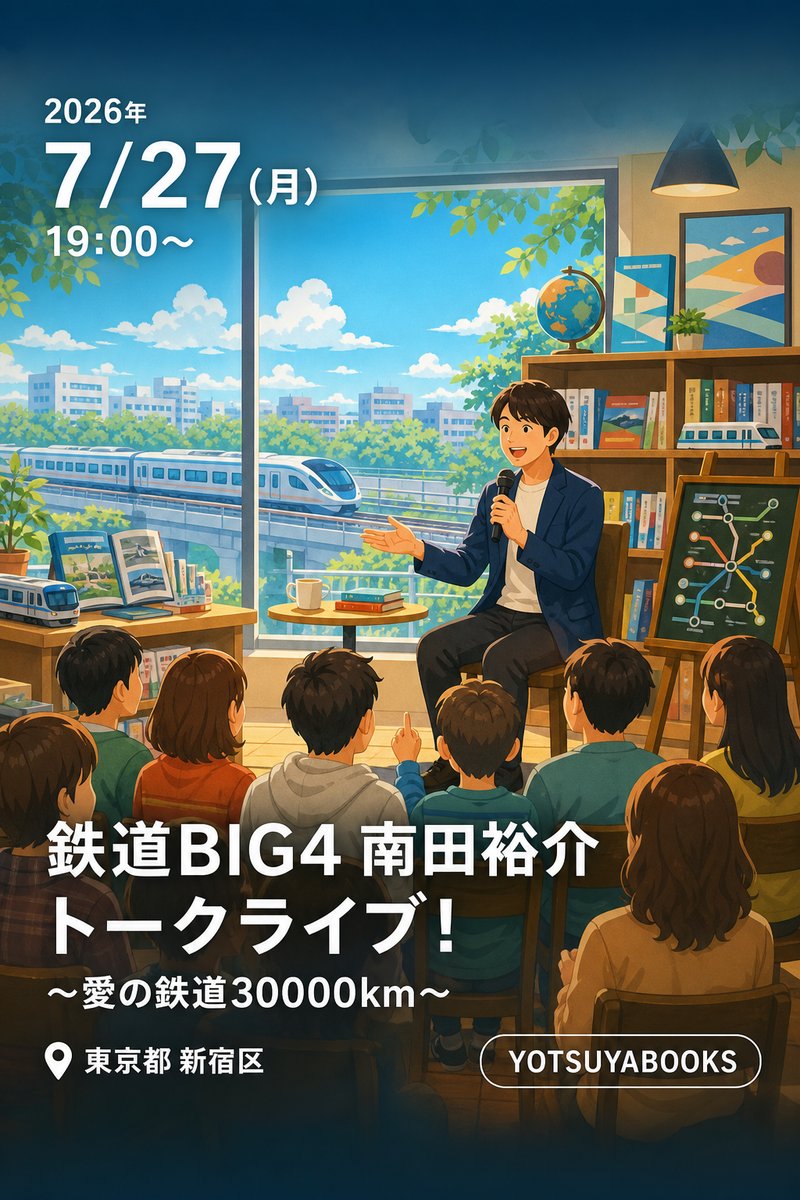 鉄道BIG4 南田裕介 トークライブ！ 〜愛の鉄道30000km〜