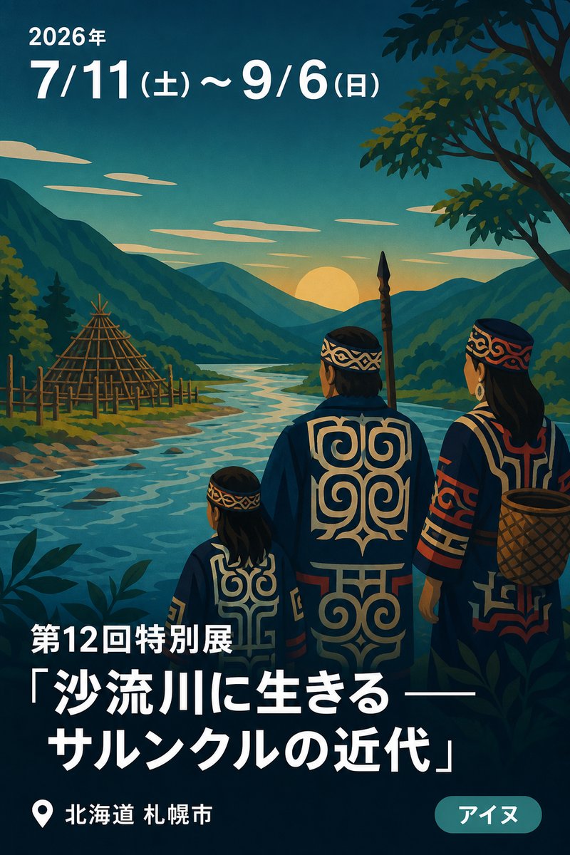第12回特別展「沙流川に生きる ―― サルンクルの近代」