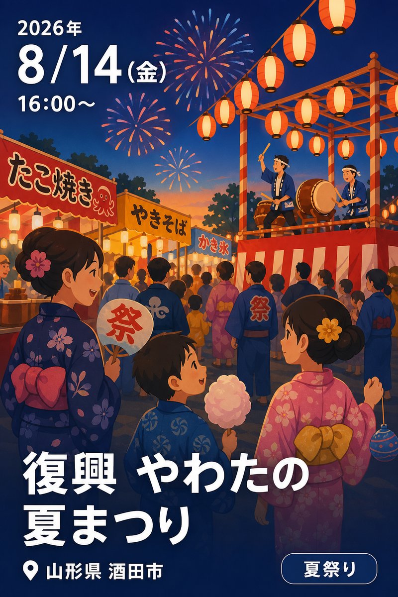 復興 やわたの夏まつり