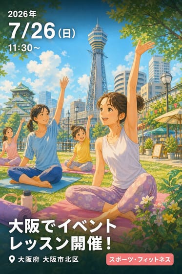 大阪でイベントレッスン開催！