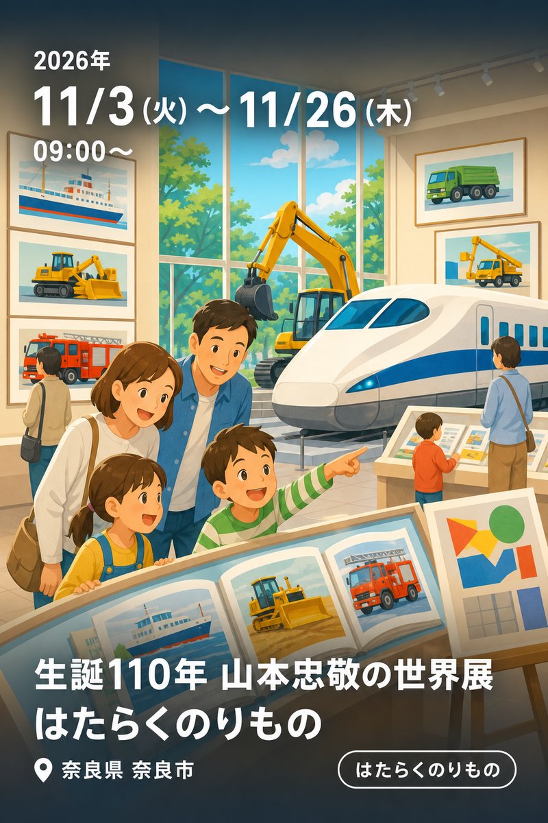 生誕110年 山本忠敬の世界展 はたらくのりもの