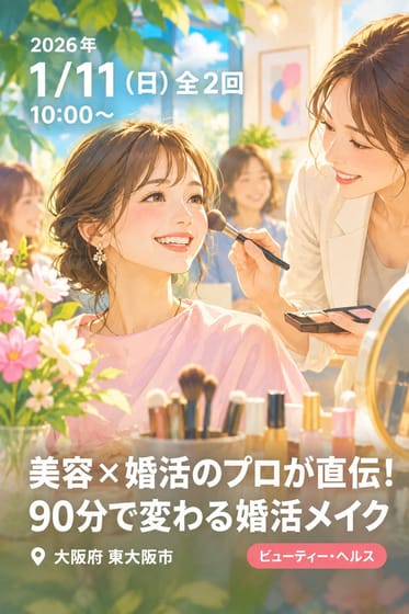 美容×婚活のプロが直伝！90分で変わる婚活メイク