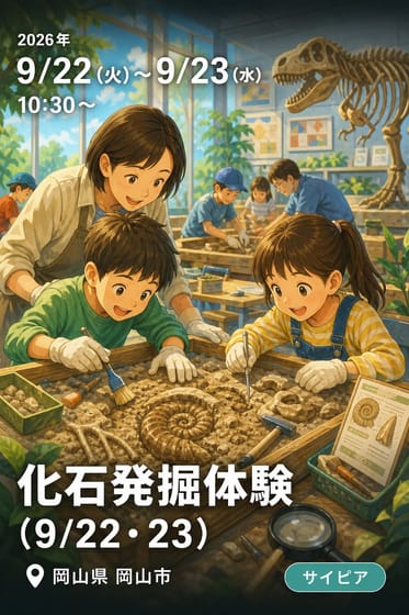 化石発掘体験（9/22・23）