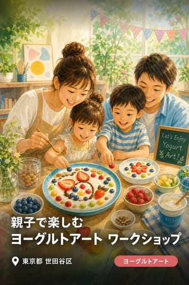 親子で楽しむ ヨーグルトアート ワークショップ 〜ヨーグルトキャンバスに絵を描こう！〜