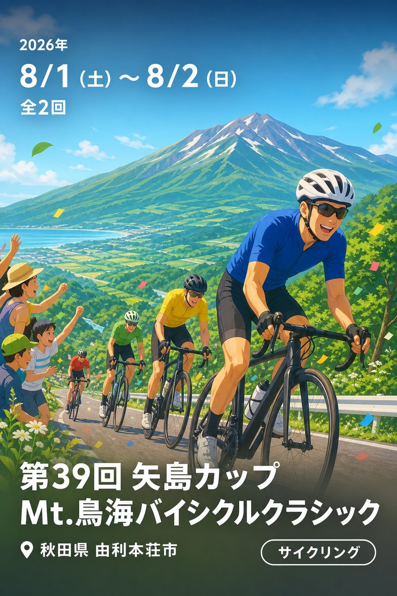 第39回 矢島カップ Mt.鳥海バイシクルクラシック