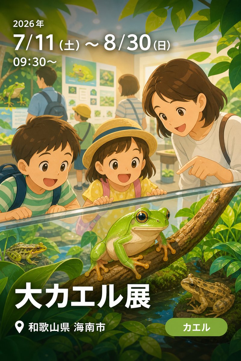 2026年度 特別展 大カエル展