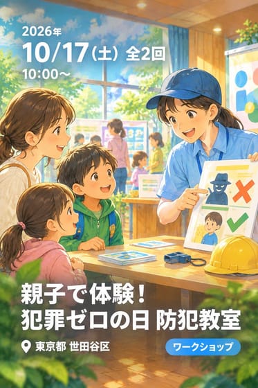 親子で体験！犯罪ゼロの日 防犯教室