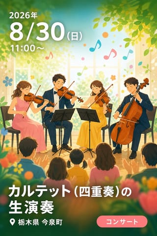 カルテット（四重奏）の生演奏