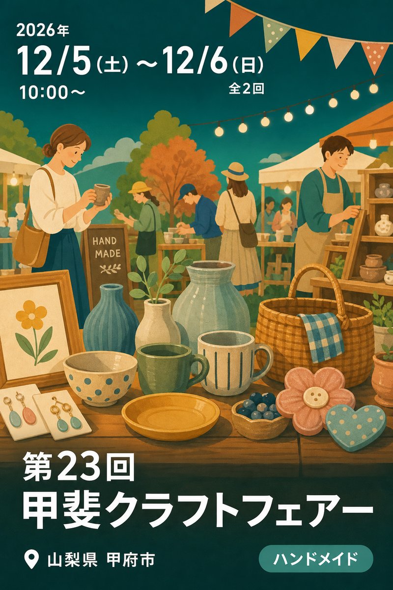 第23回 甲斐クラフトフェアー