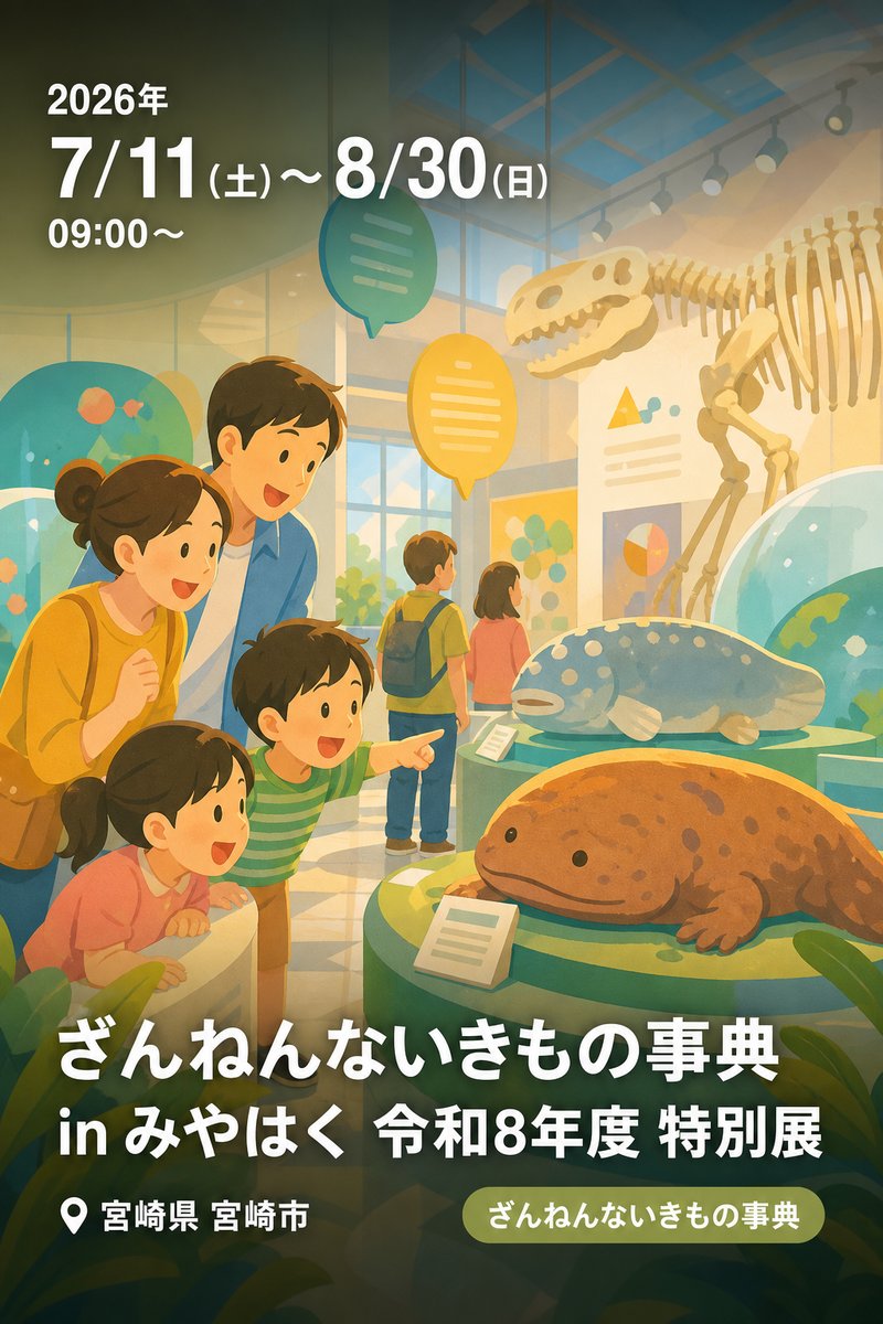 ざんねんないきもの事典 in みやはく 令和8年度 特別展
