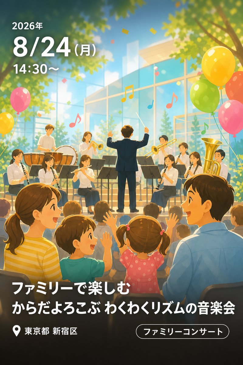 ファミリーで楽しむ からだよろこぶ わくわくリズムの音楽会