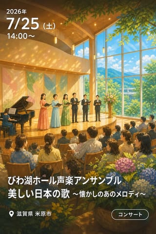 びわ湖ホール声楽アンサンブル 美しい日本の歌 〜懐かしのあのメロディ〜 米原公演