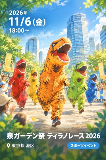 泉ガーデン祭 ティラノレース 2026