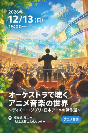 オーケストラで聴くアニメ音楽の世界 〜ディズニー・ジブリ・日本アニメの傑作選〜