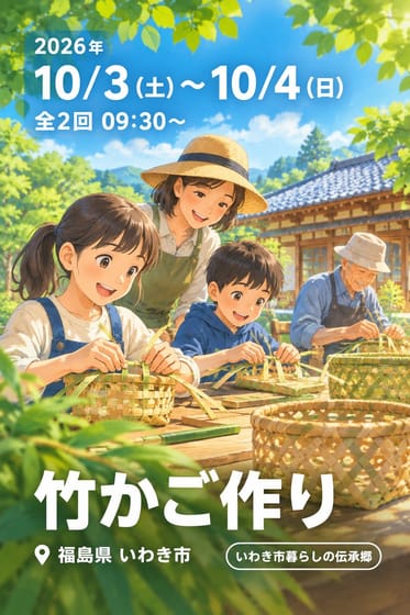 竹かご作り