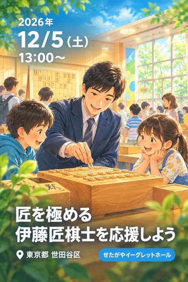 匠を極める 伊藤匠棋士を応援しよう