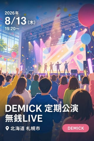 DEMICK定期公演 無銭LIVE