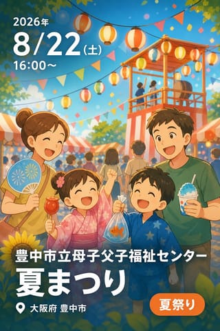豊中市立母子父子福祉センター 夏まつり