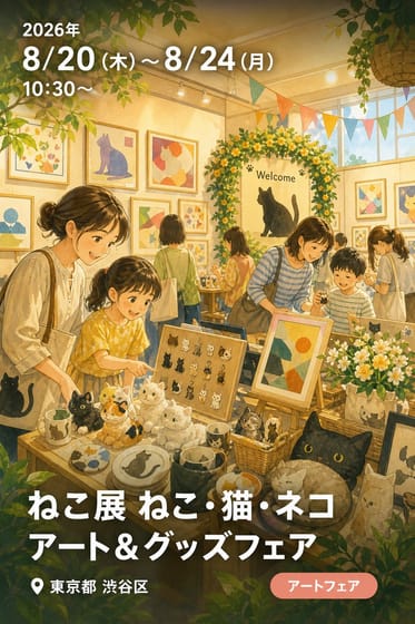 ねこ展 ねこ・猫・ネコ アート＆グッズフェア