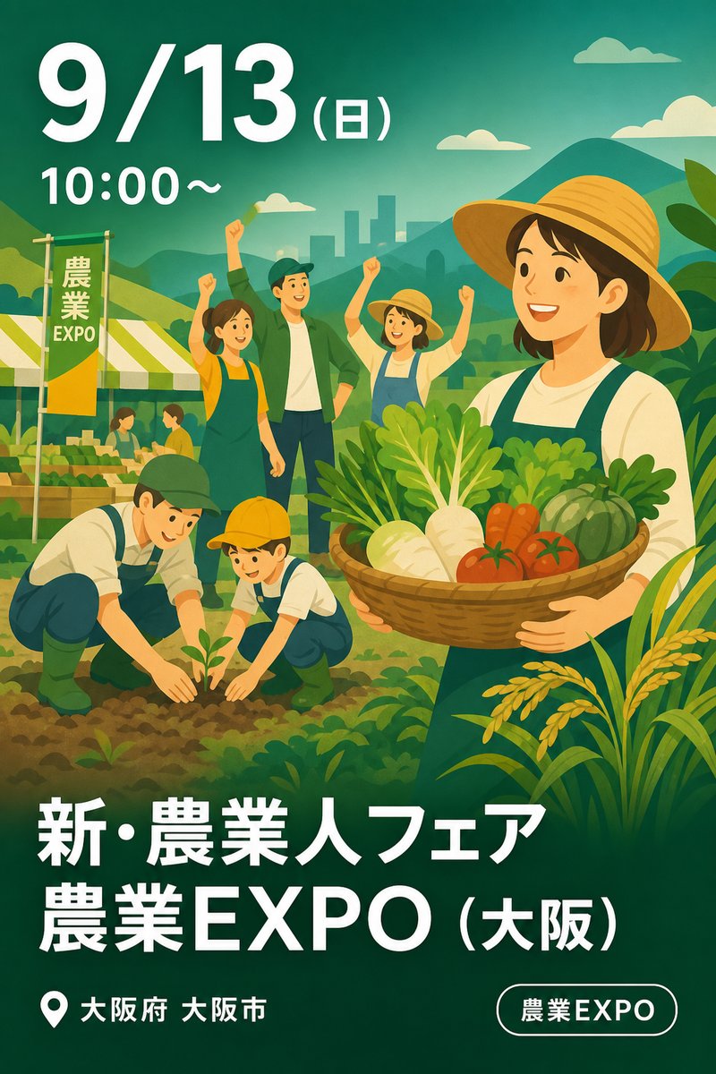 新・農業人フェア 農業EXPO (大阪)