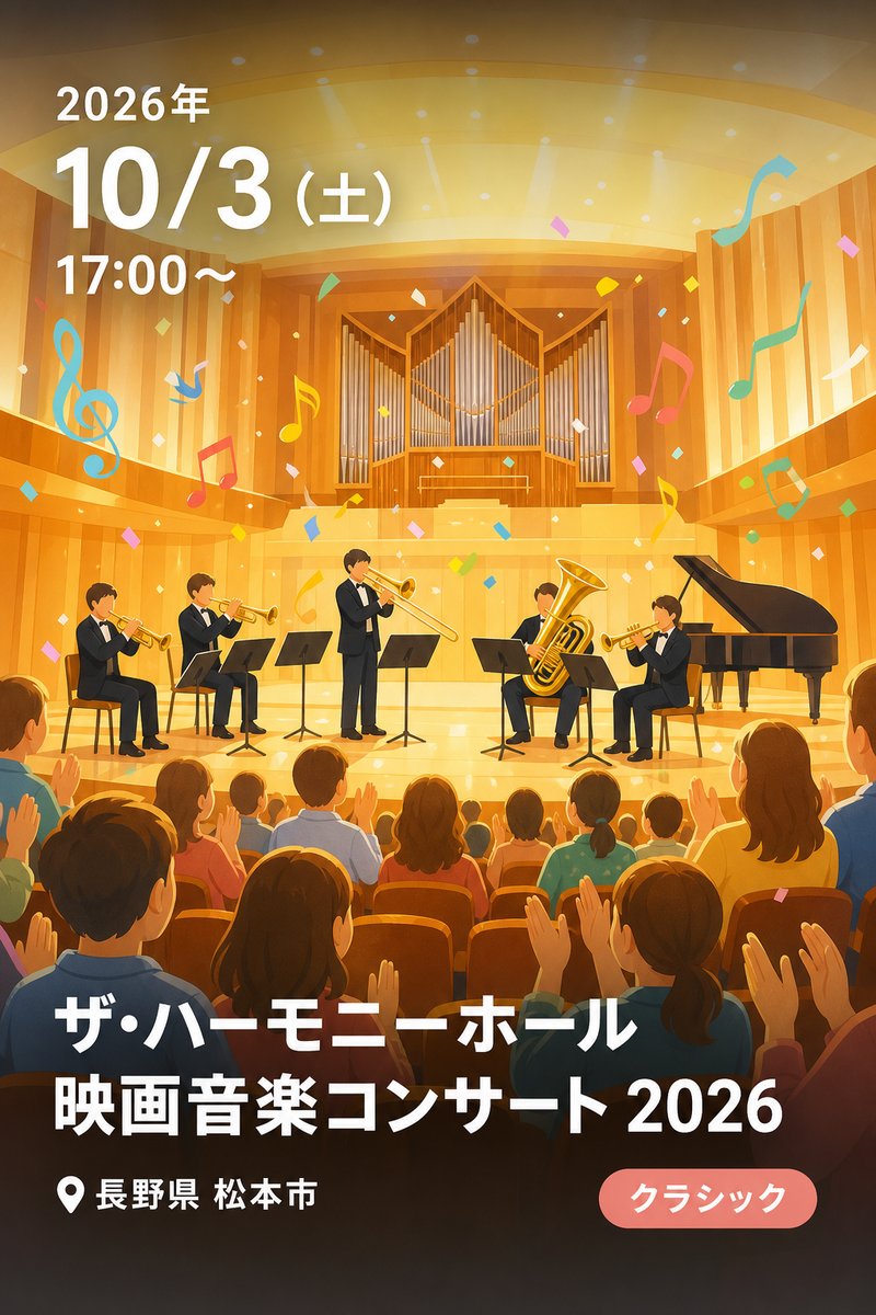 ザ・ハーモニーホール 映画音楽コンサート 2026