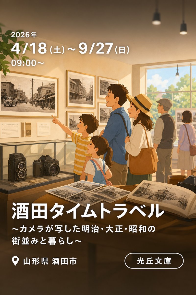 第9回企画展 酒田タイムトラベル 〜カメラが写した明治・大正・昭和の街並みと暮らし〜