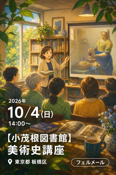 【小茂根図書館】美術史講座