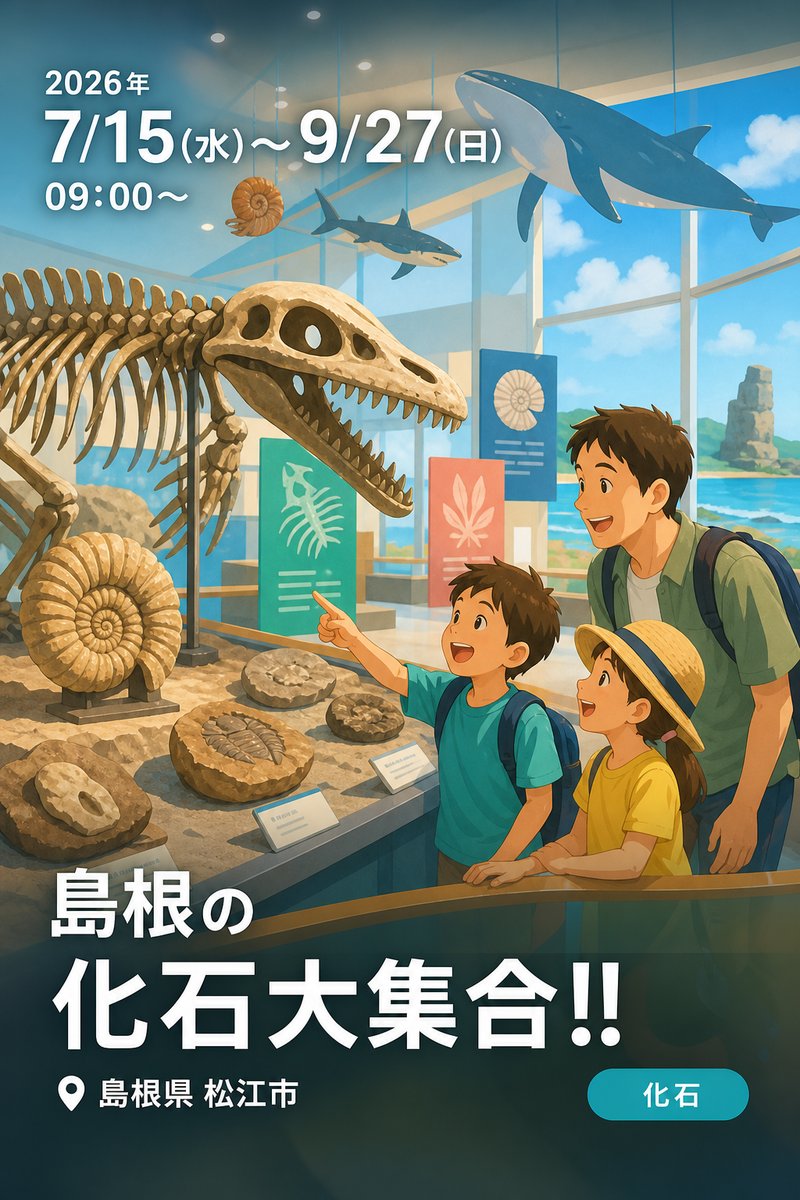 島根の化石大集合!!