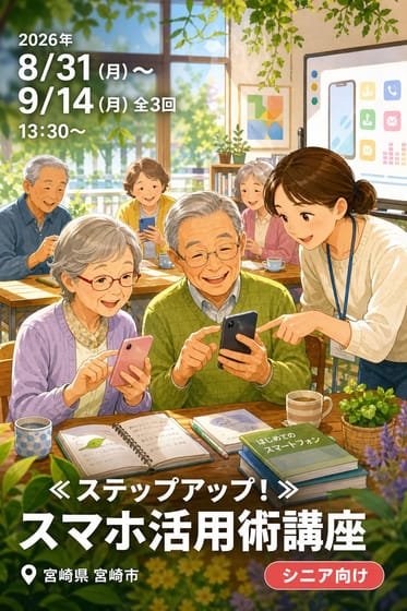 ≪ステップアップ！≫ スマホ活用術講座