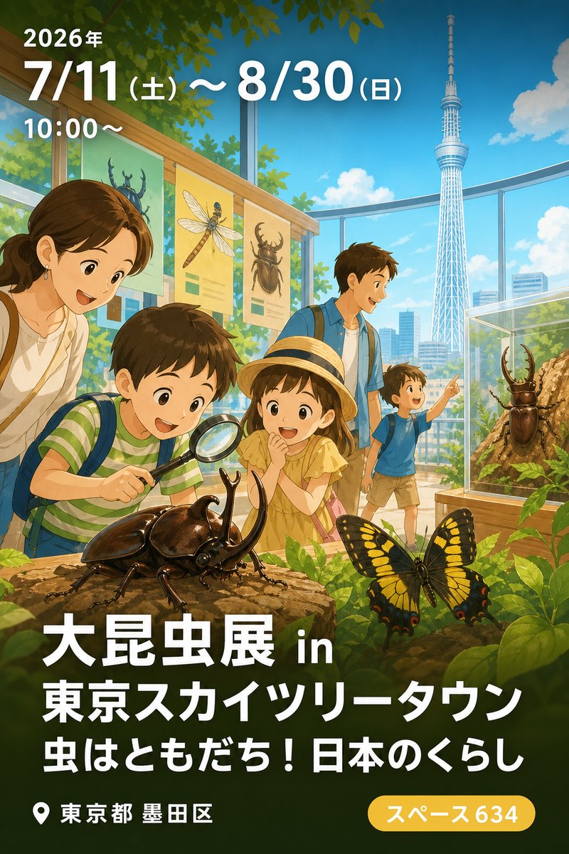 大昆虫展 in 東京スカイツリータウン 虫はともだち！日本のくらし