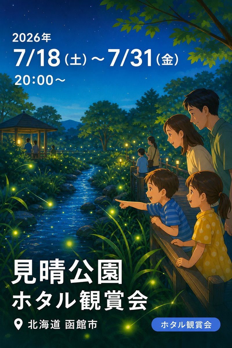 見晴公園 ホタル観賞会