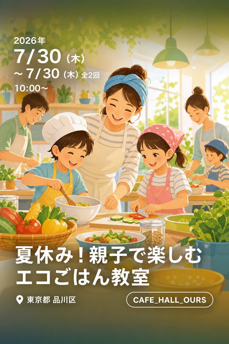 夏休み！親子で楽しむエコごはん教室