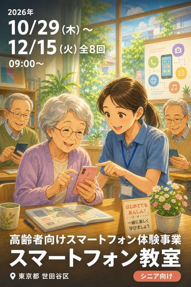 高齢者向けスマートフォン体験事業 スマートフォン教室