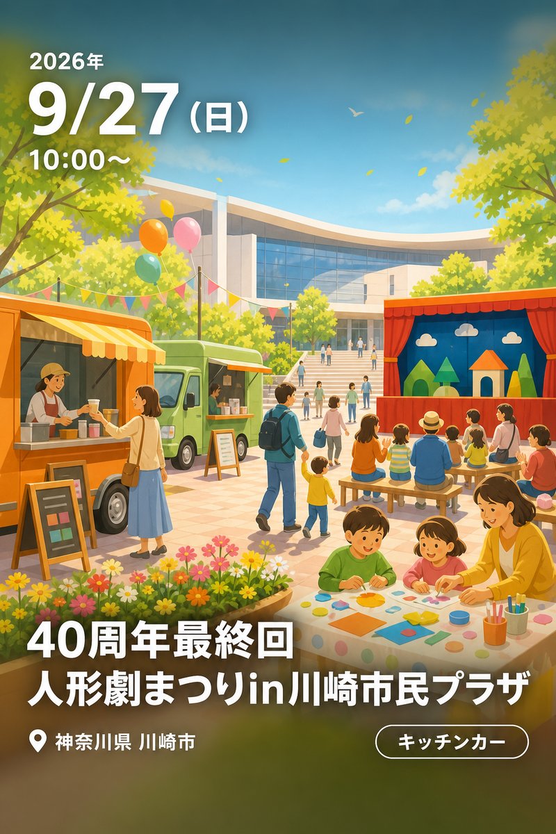 40周年最終回 人形劇まつりin川崎市民プラザ