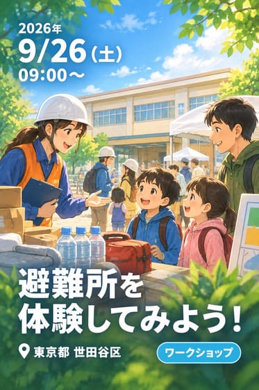 避難所を体験してみよう！