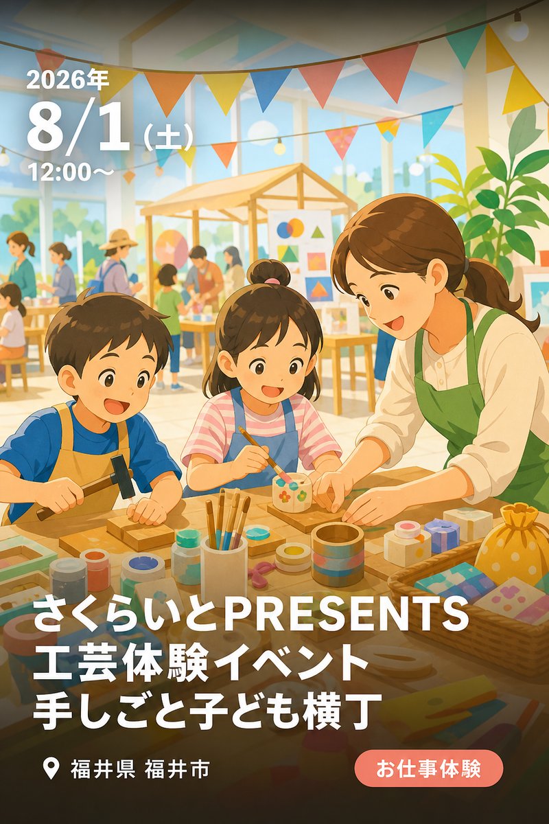 さくらいとPRESENTS 工芸体験イベント 手しごと子ども横丁