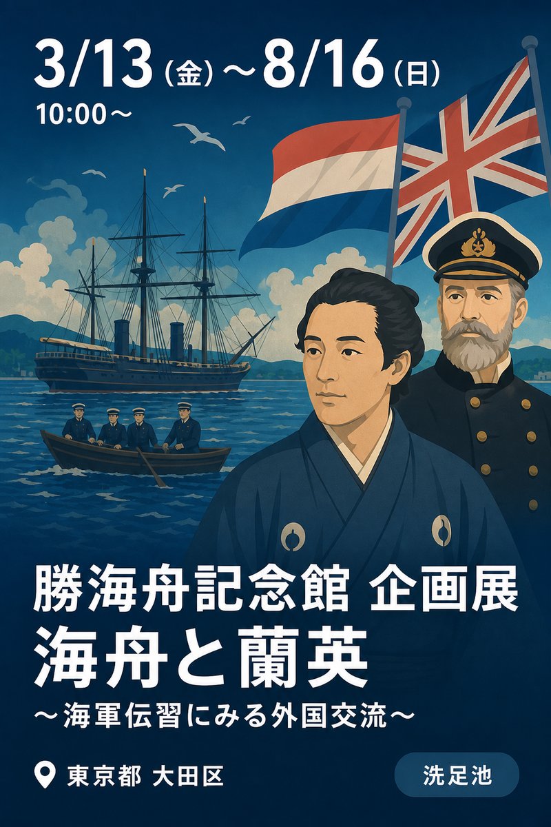 勝海舟記念館 企画展 海舟と蘭英 〜海軍伝習にみる外国交流〜