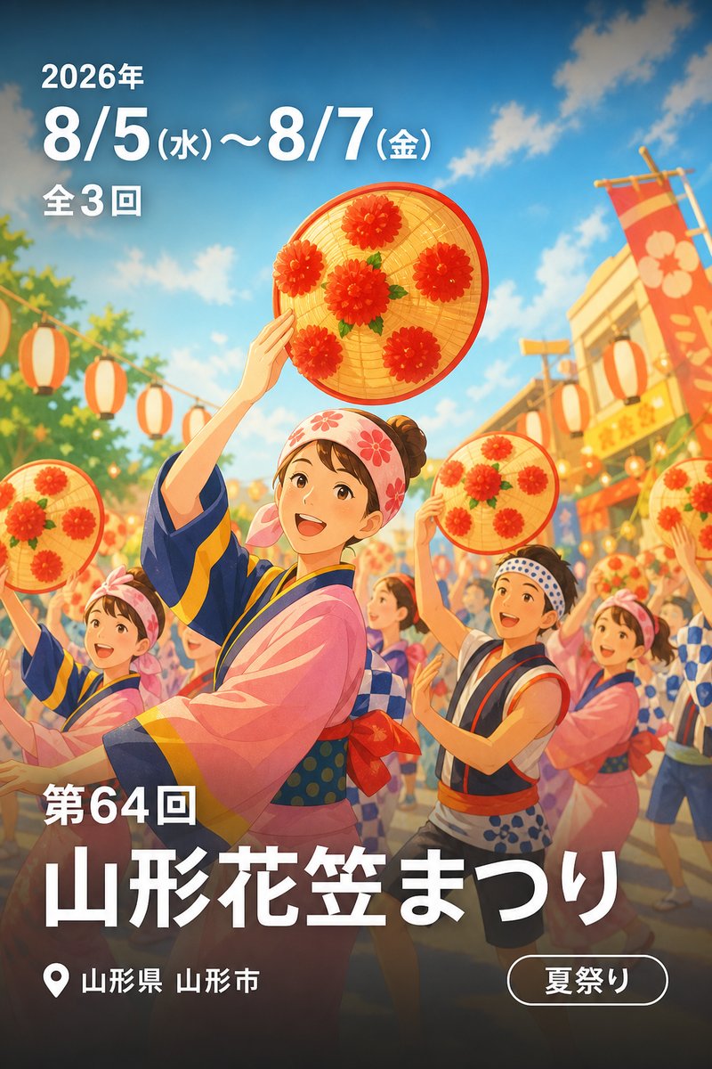 第64回 山形花笠まつり