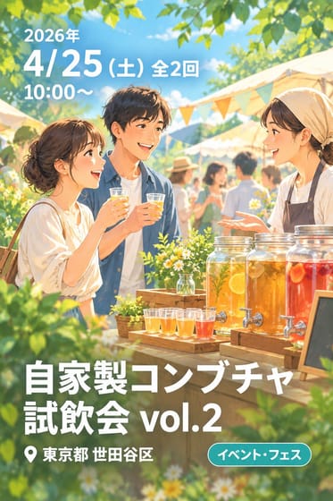 自家製コンブチャ試飲会 vol.2 ｜はじめて出会う、コンブチャ体験