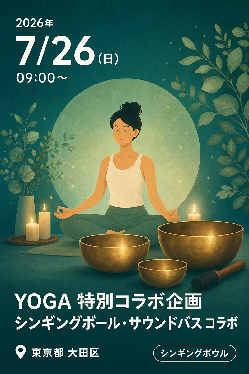 YOGA 特別コラボ企画 シンギングボール・サウンドバス コラボ
