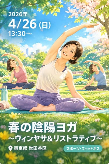 春の陰陽ヨガ〜ヴィンヤサ&リストラティブ〜
