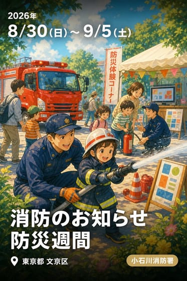 消防のお知らせ 防災週間