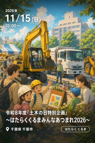 令和8年度「土木の日特別企画」～はたらくくるまみんなあつまれ2026～