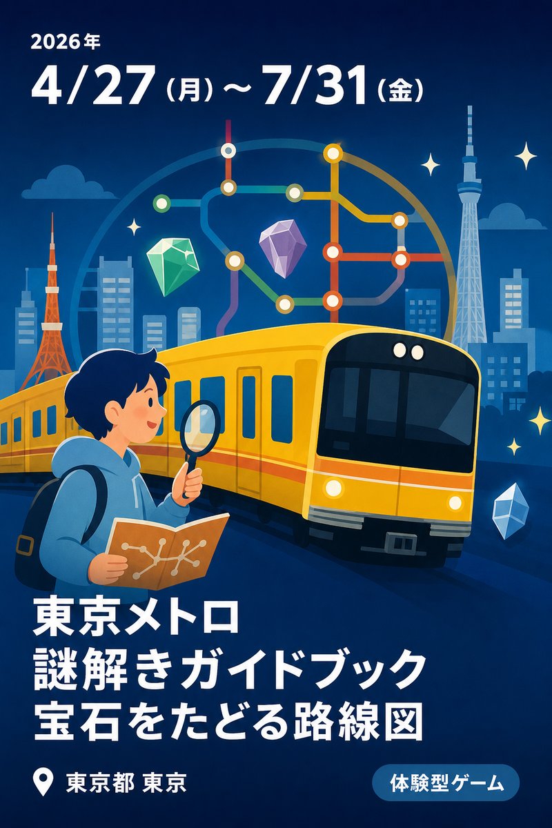 東京メトロ 謎解きガイドブック 宝石をたどる路線図