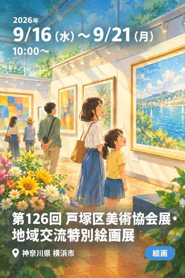 第126回 戸塚区美術協会展・地域交流特別絵画展