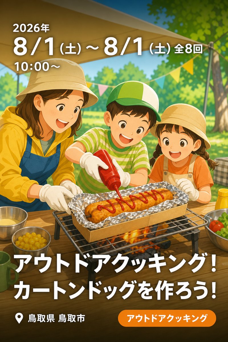アウトドアクッキング！ カートンドッグを作ろう！